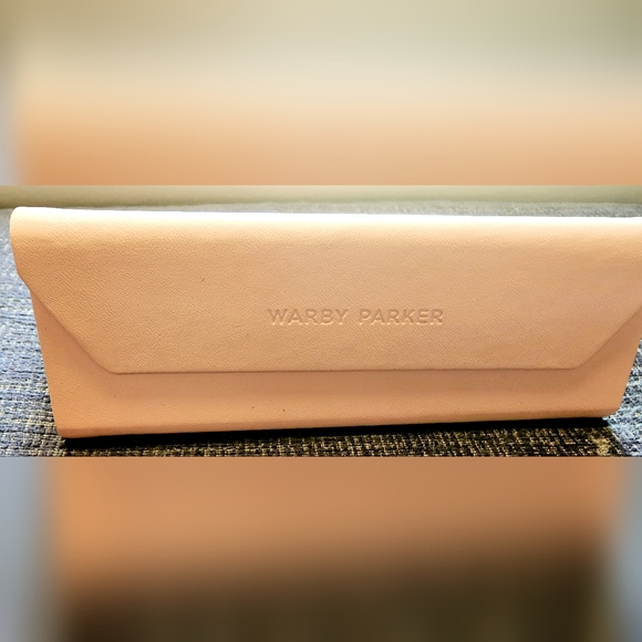 Barbiecore Pink structured pleasant positive Affirmation eyeglass case Warby Par - Picture 3 of 6